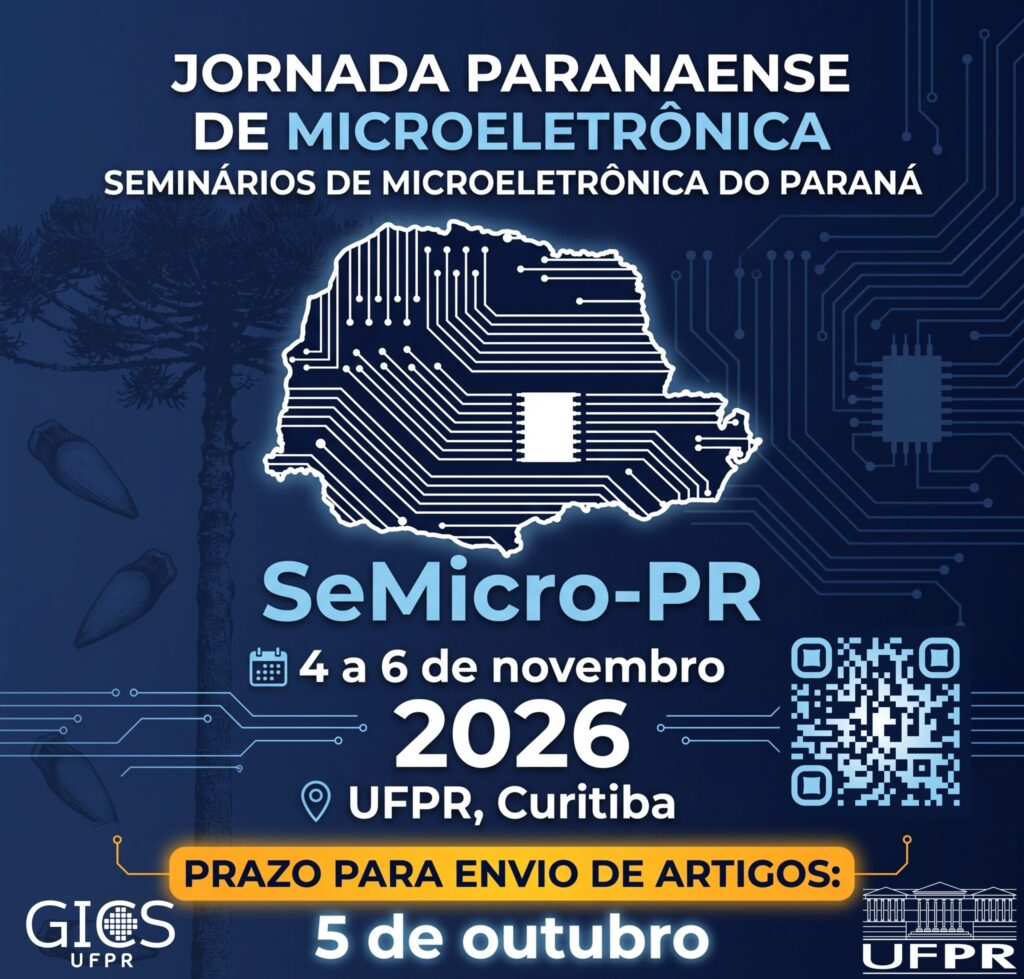SeMicro-PR 2026
4 a 6 de novembro; UFPR, Curitiba
Prazo para envio de artigos: 5 de outubro